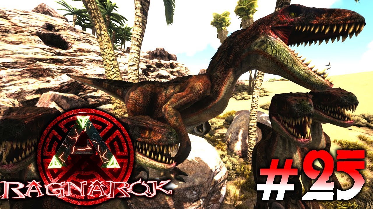 ARK: Ragnarok #25 - Achillobator Gruppe zähmen & das neue Wüstengebiet erkunden! | LP Ark Deutsch