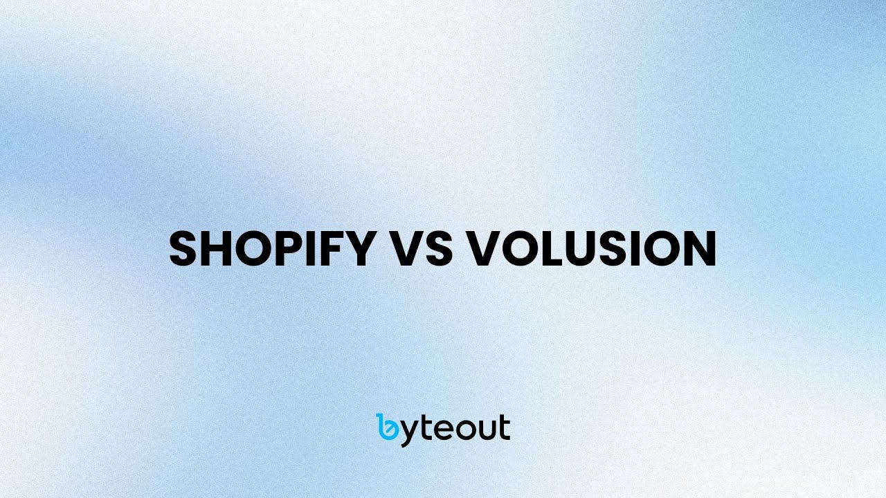 Ecommerce platforms: Shopify vs Volusion