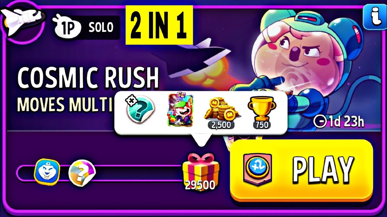 cosmic moves multiplier | 2 IN 1 | match masters | cosmic rush solo challenge
