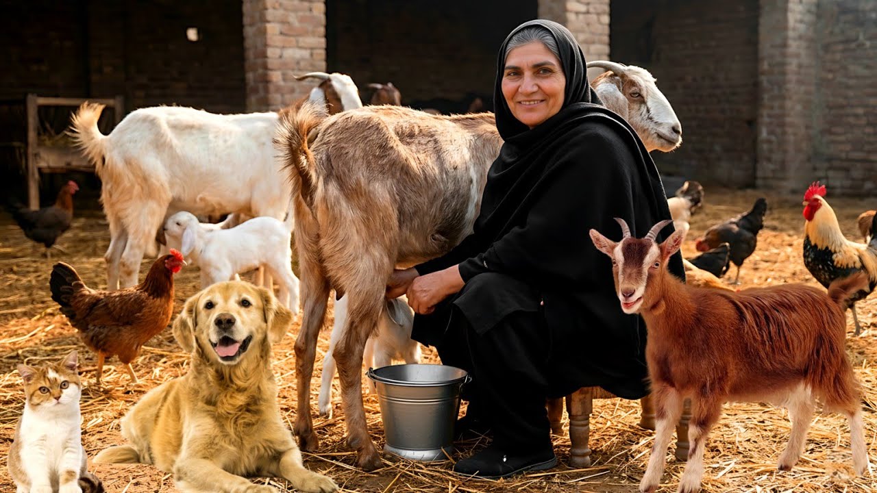 Frozen Mornings and Fresh Milk🥛Traditional Sheep Milking in Winter❄️🏔️