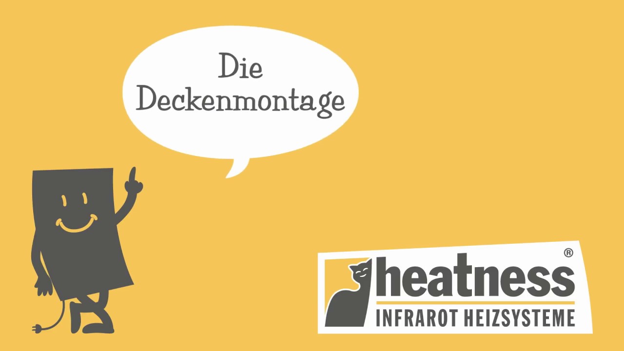 Deckenmontage einer Infrarotheizung | Anleitung & Tipps von heatness&reg;