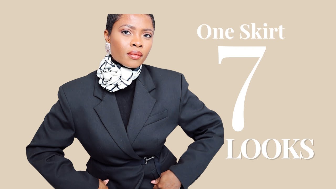 1 BLACK SKIRT. 7 OUTFITS | ama loves beauty