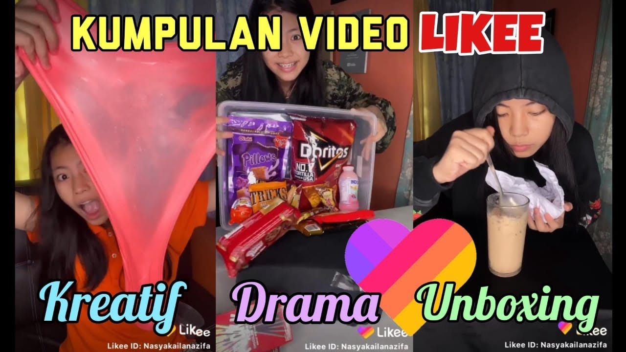 Video Likee Kreatif, Drama Lucu, Unboxing Kado BTS, SLOW MOTION (Nasya Kaila Nazifah)