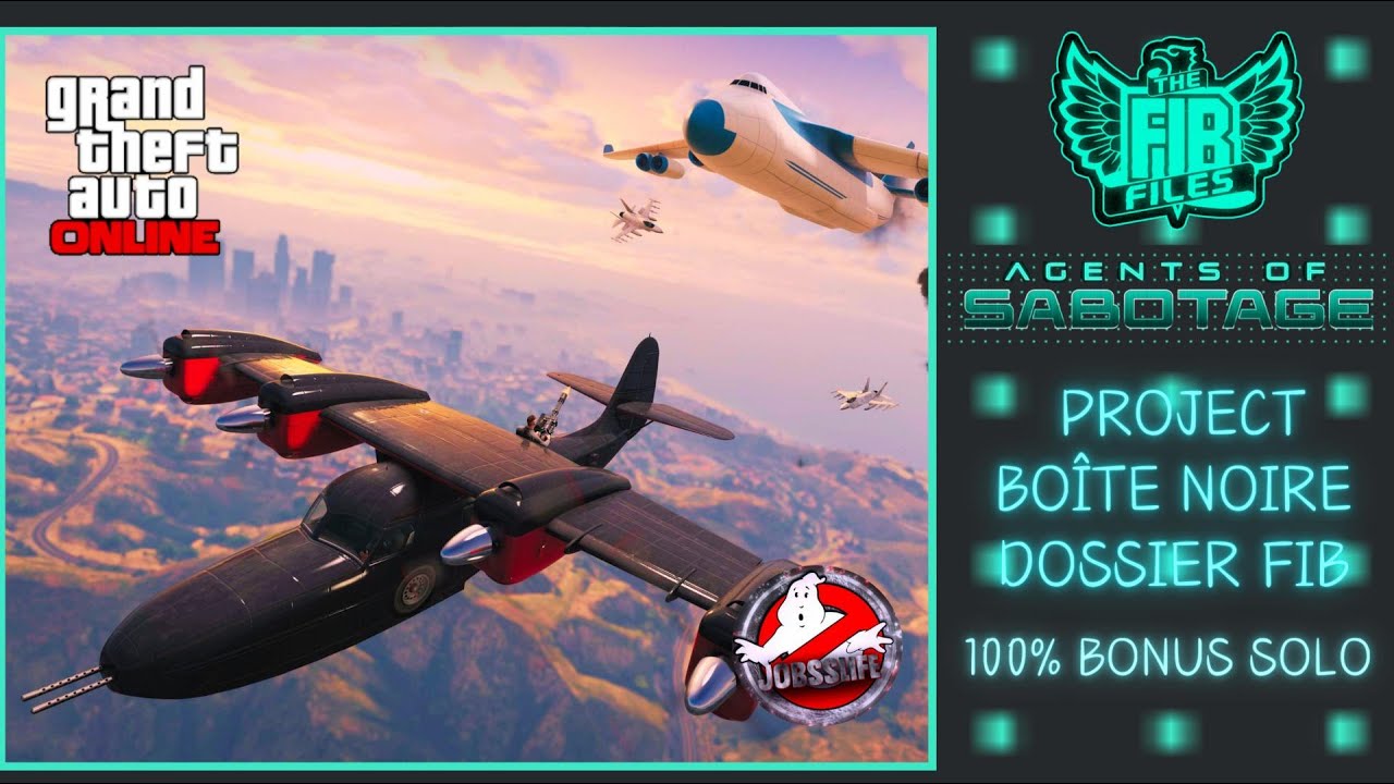 BOÎTE NOIR DOSSIER FIB TOUS LES DÉFIS BONUS 100% SOLO SUR GTA ONLINE