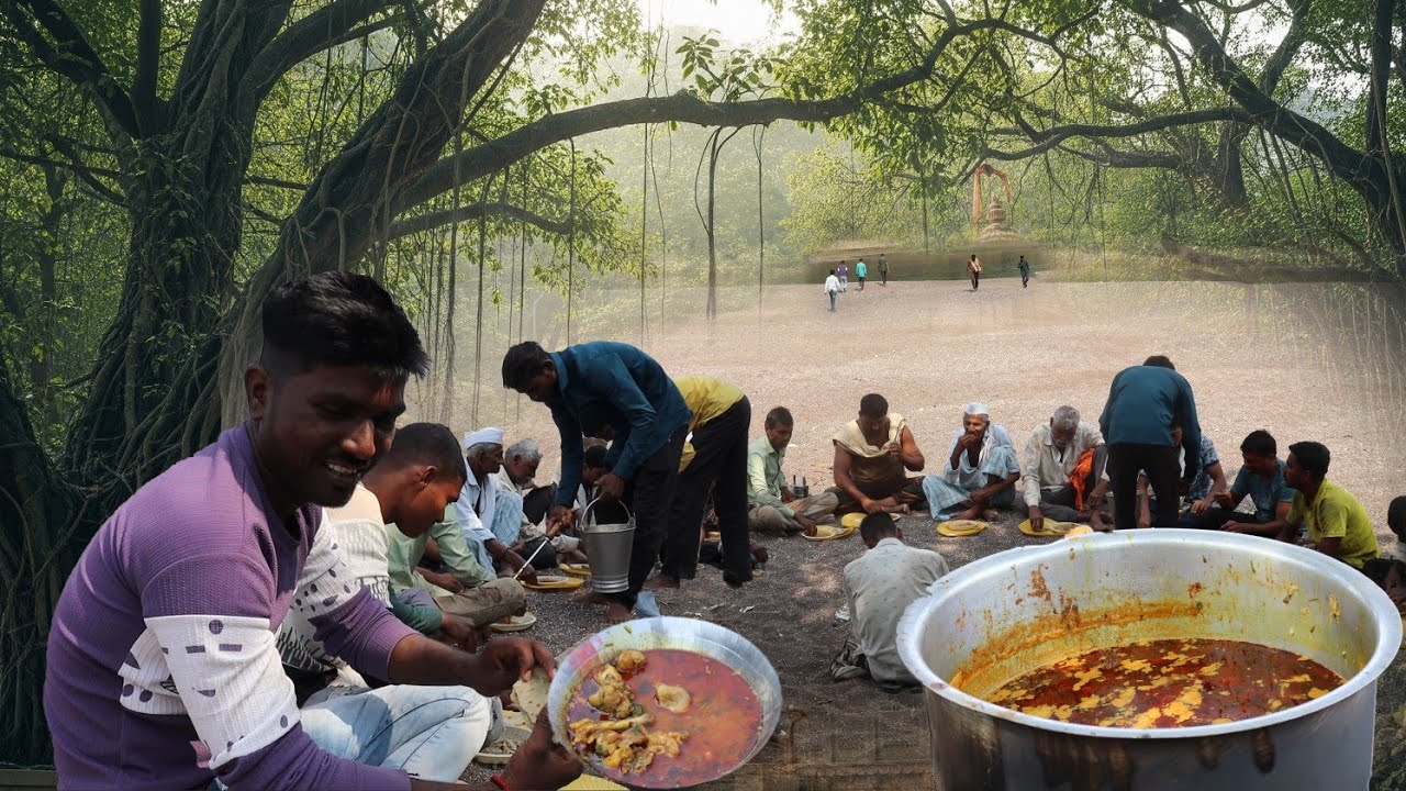 🤗Village Life at its Best! ❤️ Cooking 10KG Chicken with the Entire Community by the River.