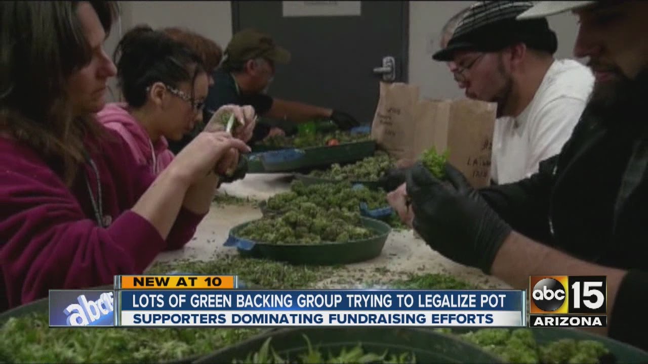 Lots of green backing group trying to legalize marijuana