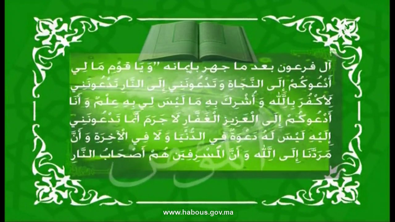تفسير المكي الناصري: الربع الأول من الحزب الثامن والأربعون من سورة غافر