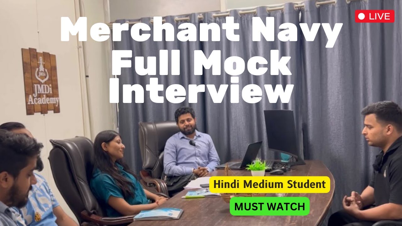 Merchant Navy Mock Interview Preparation at JMDI Academy | Ep 02