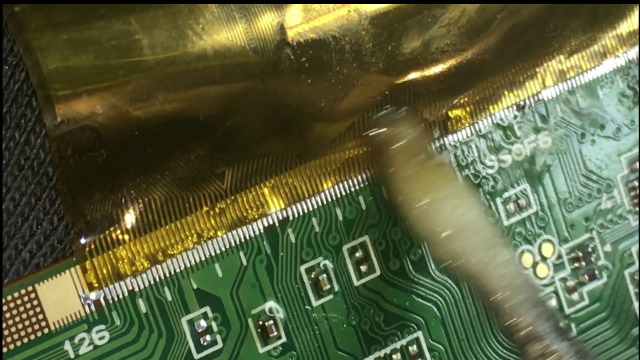 Led tv panel repair COF MANUAL PLACEMENT