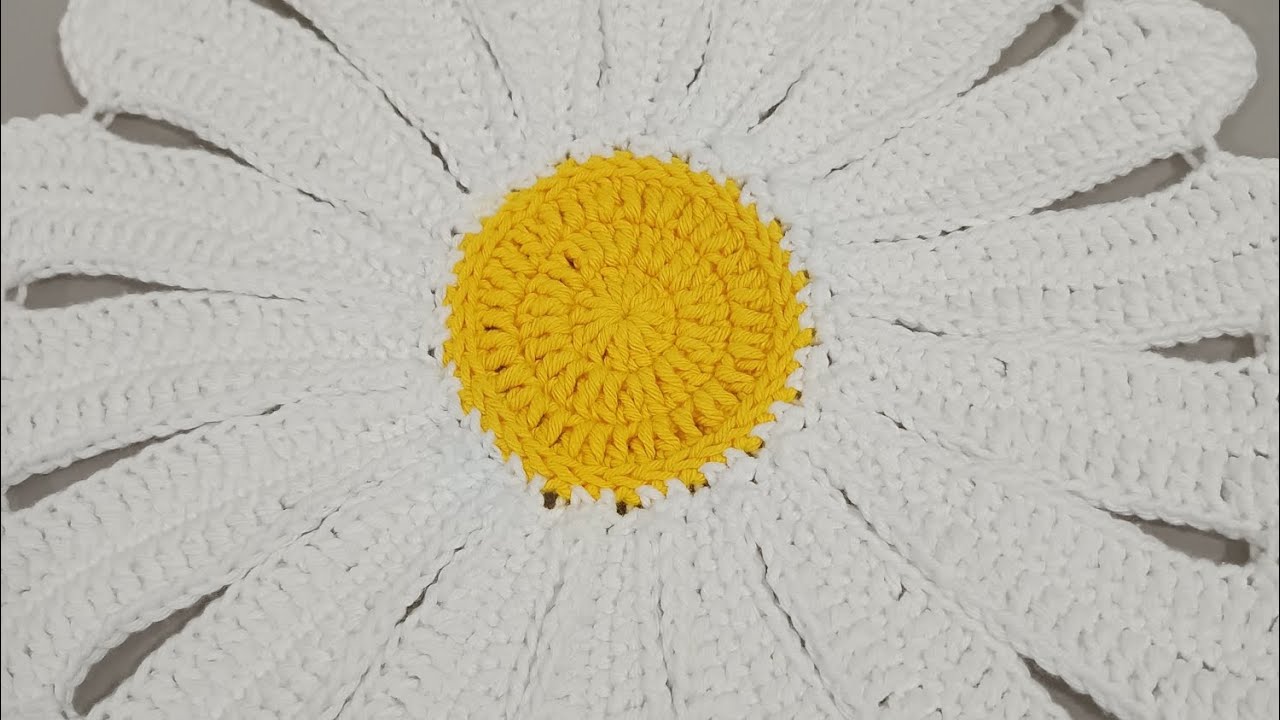 Souplast de crochê margaridas 🌸🌸 Passo a passo 🧶🧶