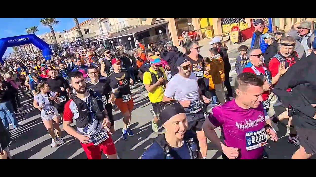 Marathon Côte Indigo 2025: départ du 21km