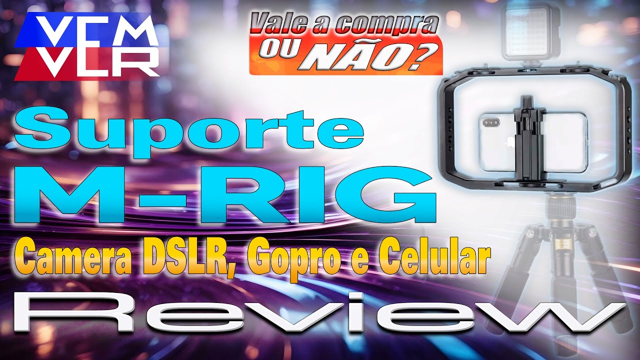 00060 - Estabilizador Suporte Camera DSLR Gopro e Celular ULANZI M-RIG