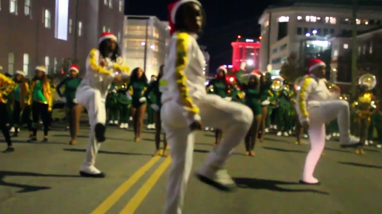 J.A.G High School Vs Carver Montgomery High School | Band Battle | Pre Christmas Parade 2024