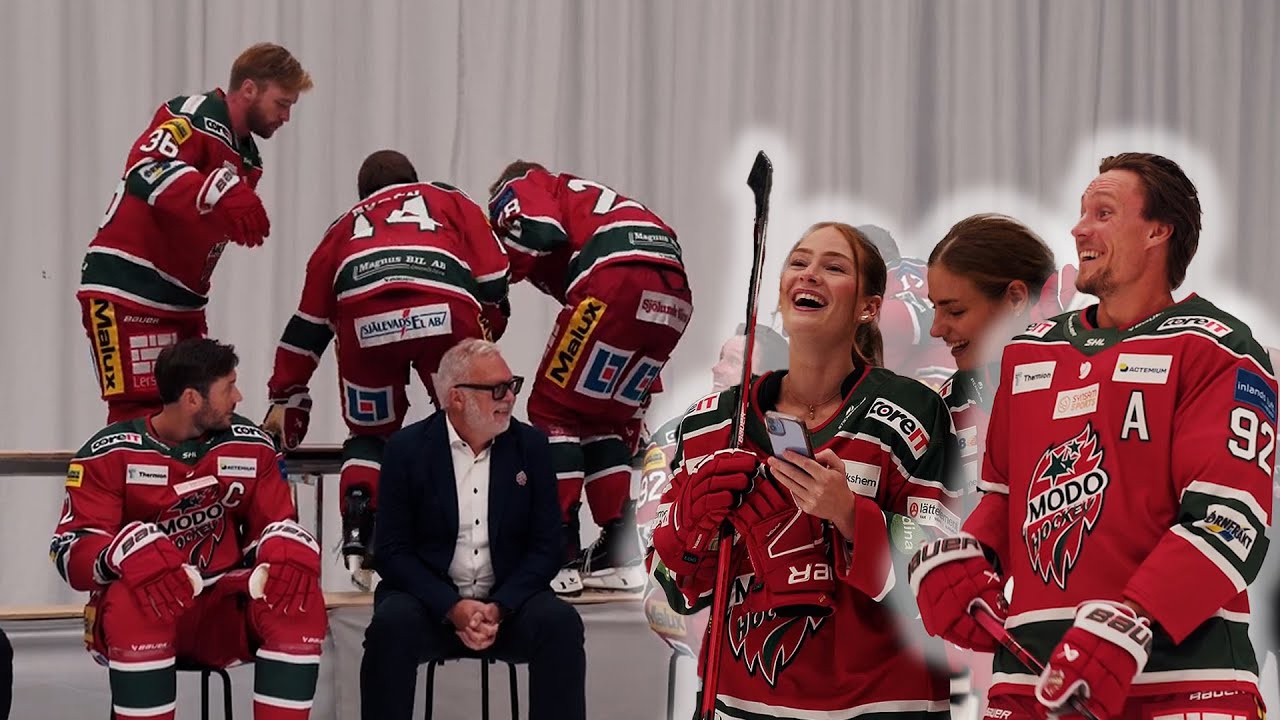 Bakom kulisserna: Lagfoto med Olofsson och Albinsson