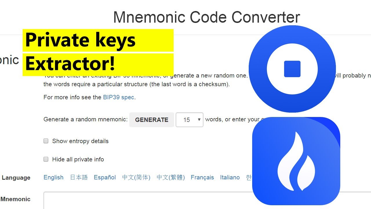 Extract Private Keys from Coinbase Wallet, Huobi Wallet in 5 minutes