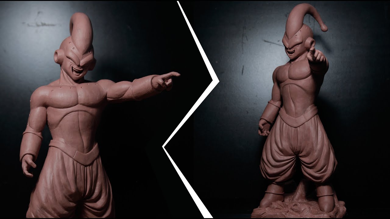 Sculpting MAJIN BUU / Dragon Ball / Wax clay