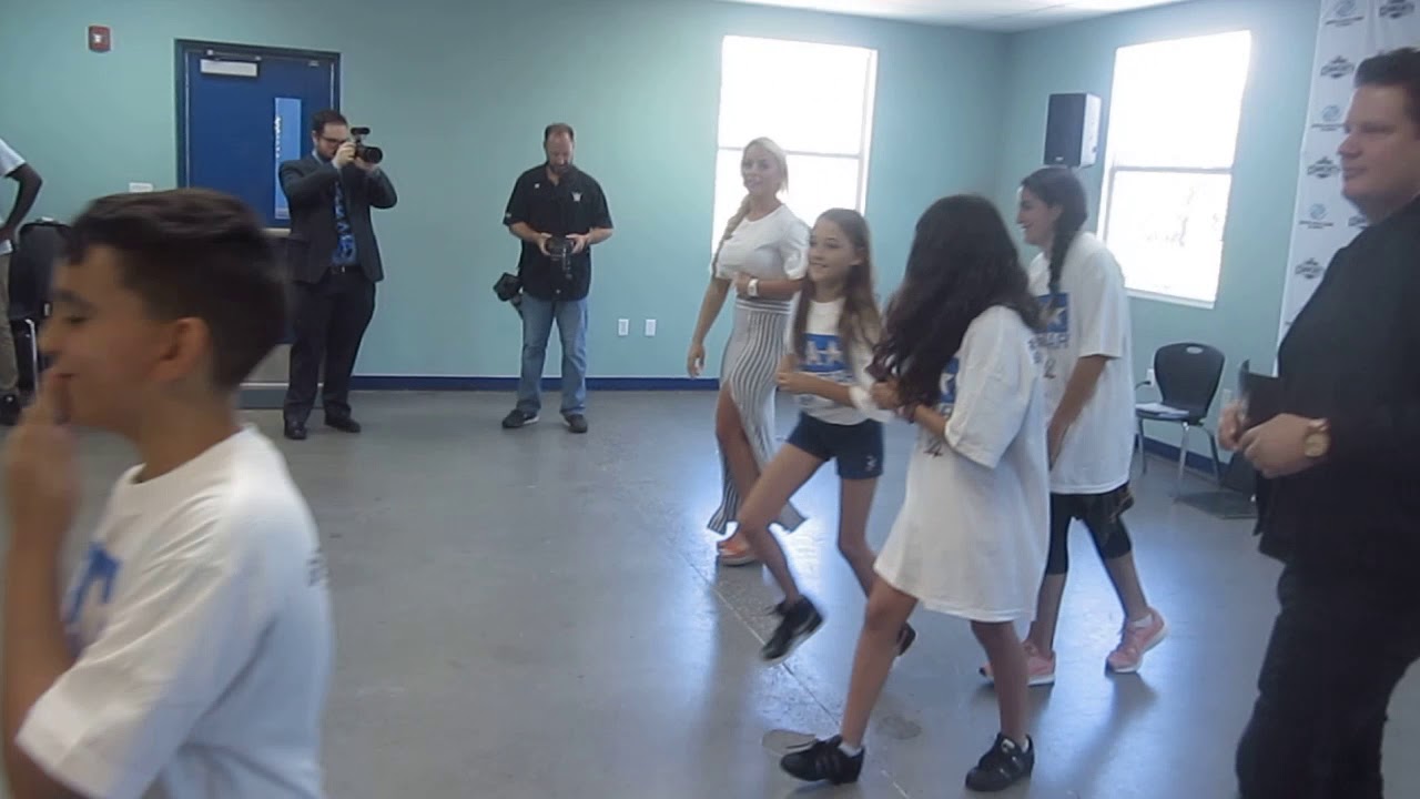 Mandy Rose Group Skits, Greg Hamilton at WWE Be a STAR at Boys & Girls Club South Beach in Miami