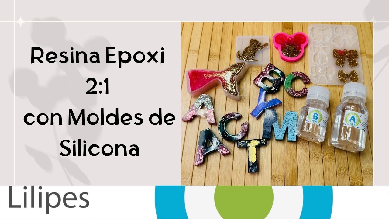 Usando RESINA EPOXI 2:1 en MOLDES de Silicona con pigmento y escarcha!