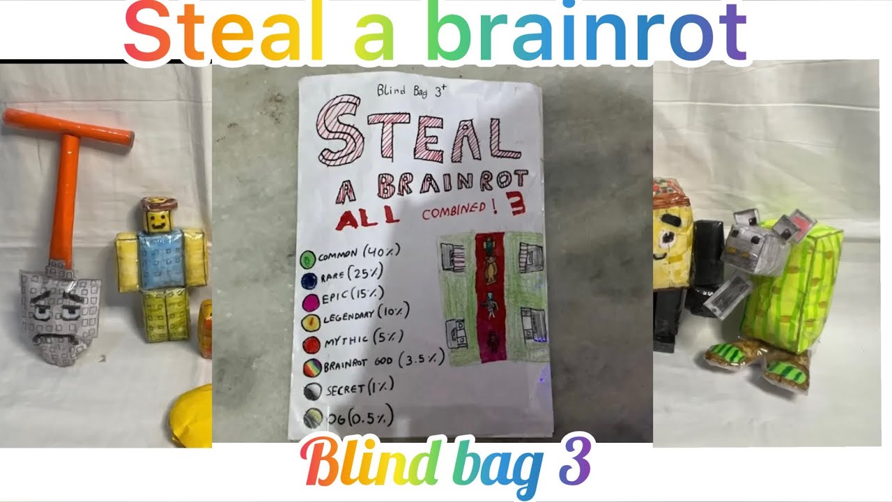 Steal a brainrot blind bag 3 all combined!!!! 