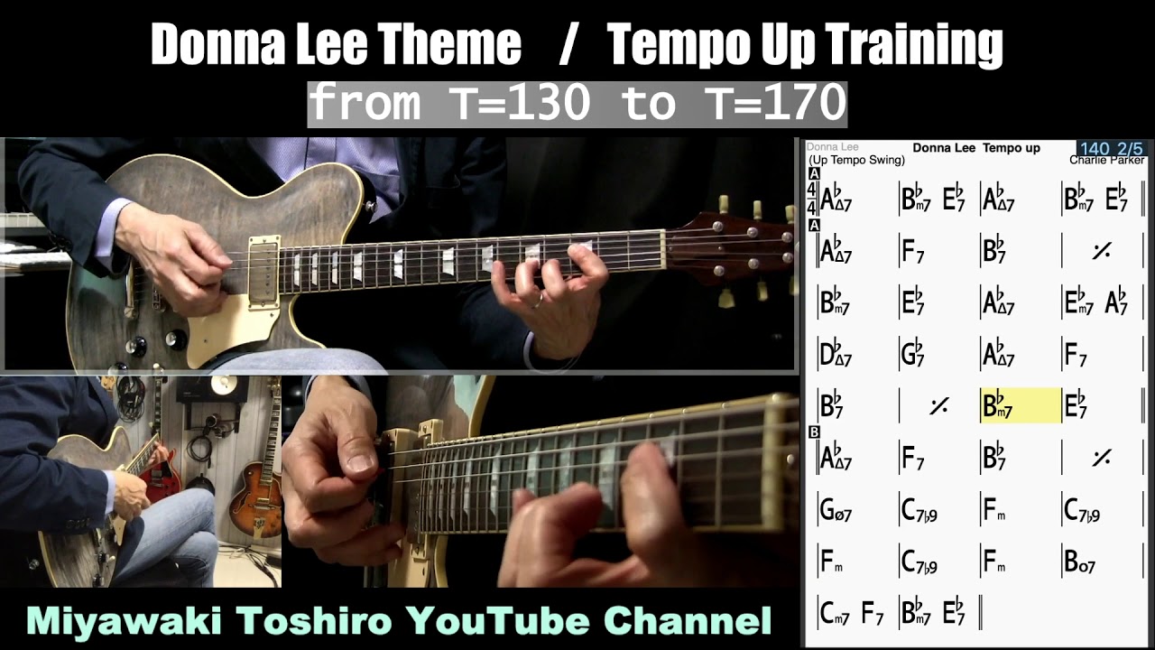Donna Lee [ tempo is from 130 to 170 ]