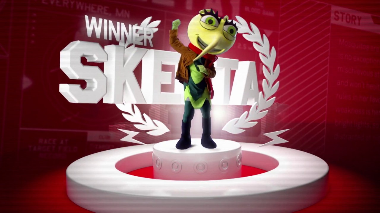 Target Field Mascot Race - SKEETA WINS April 27 2018