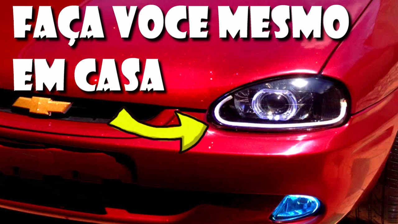 COMO FAZER FAROL MASCARA NEGRA E PROJETOR PARA CORSA