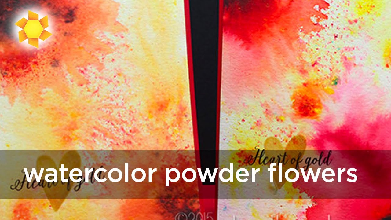 Getting Started with Watercolor Powders 2, Painting Brusho Flowers