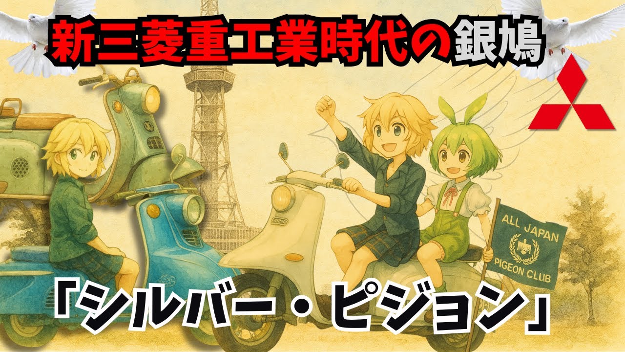 シルバー・ピジョン！昭和を駆けた三菱のスクーター【ゆっくり解説】