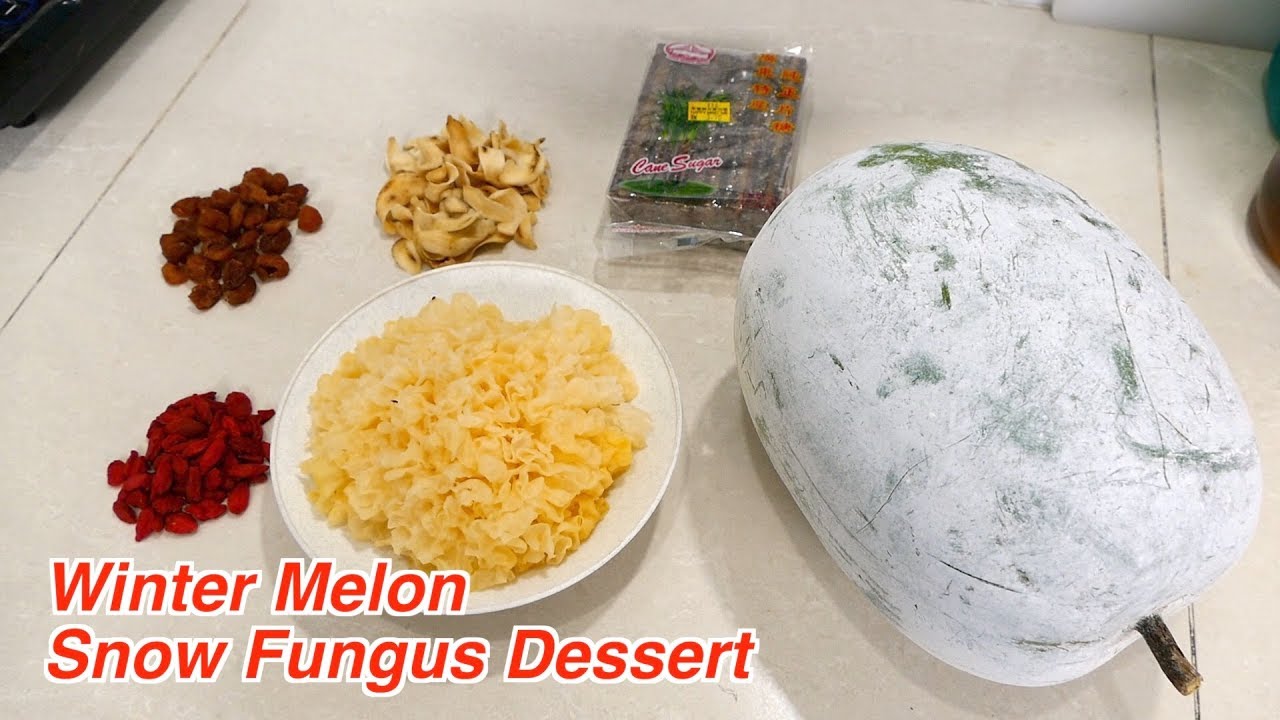 Double Boiled Winter Melon Herbal Dessert Soup | Chinese dessert to Moisturize your body.