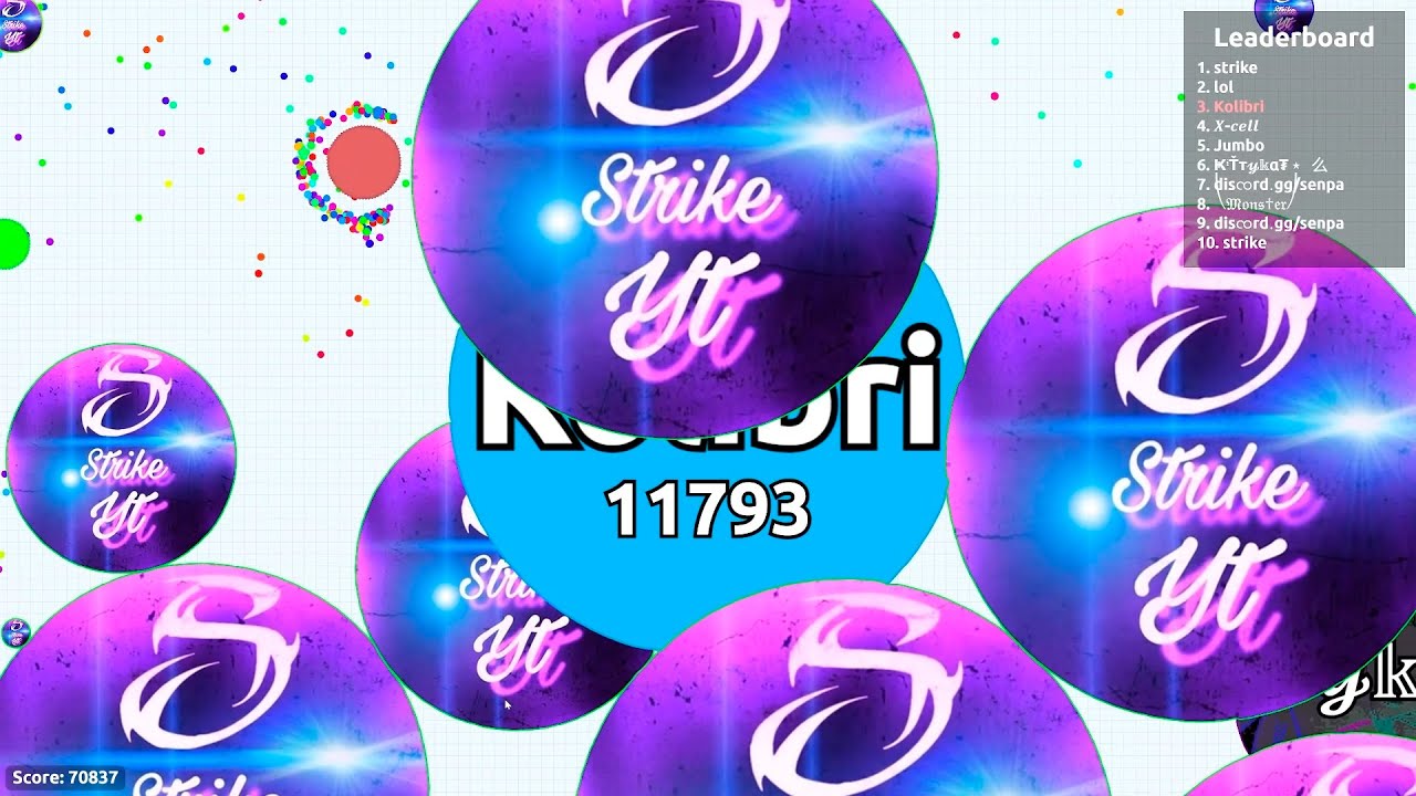 Epic Agar.io 134,000+ Score Solo Gameplay