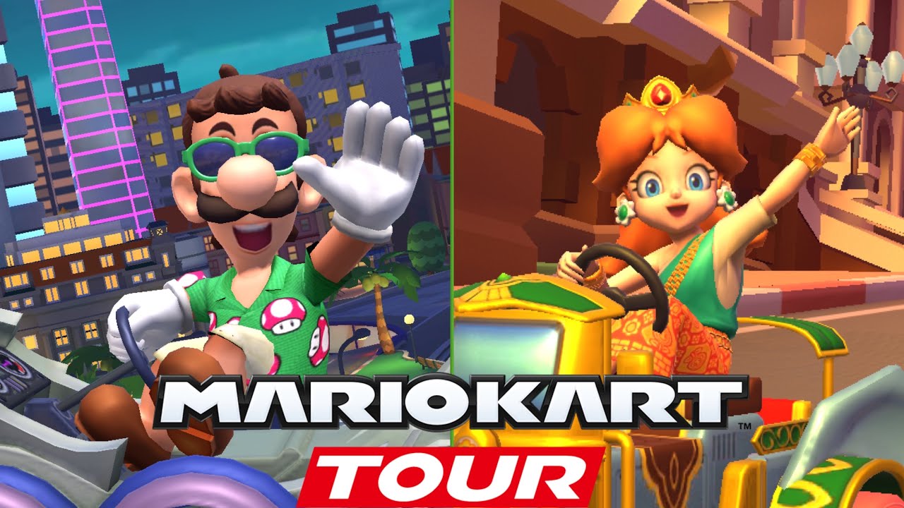 A winter tour with No snow or ice tracks! - Mario Kart Tour Multiplayer 