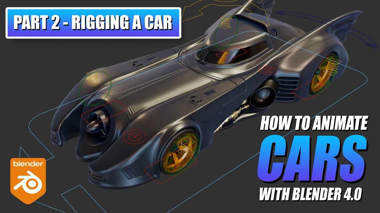 How to Animate a Car in Blender - Part 2 - Rigging