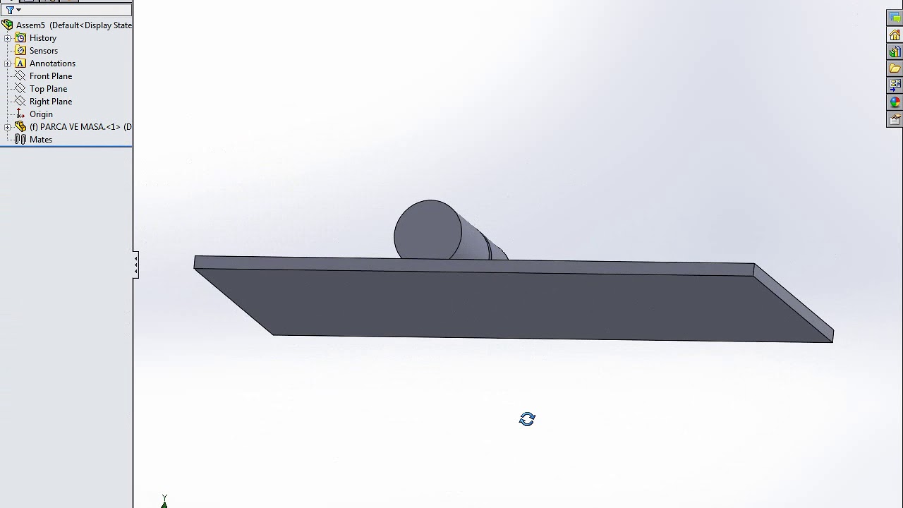 Solidworks TESTERE makinesi yapımı MONTAJLAMA