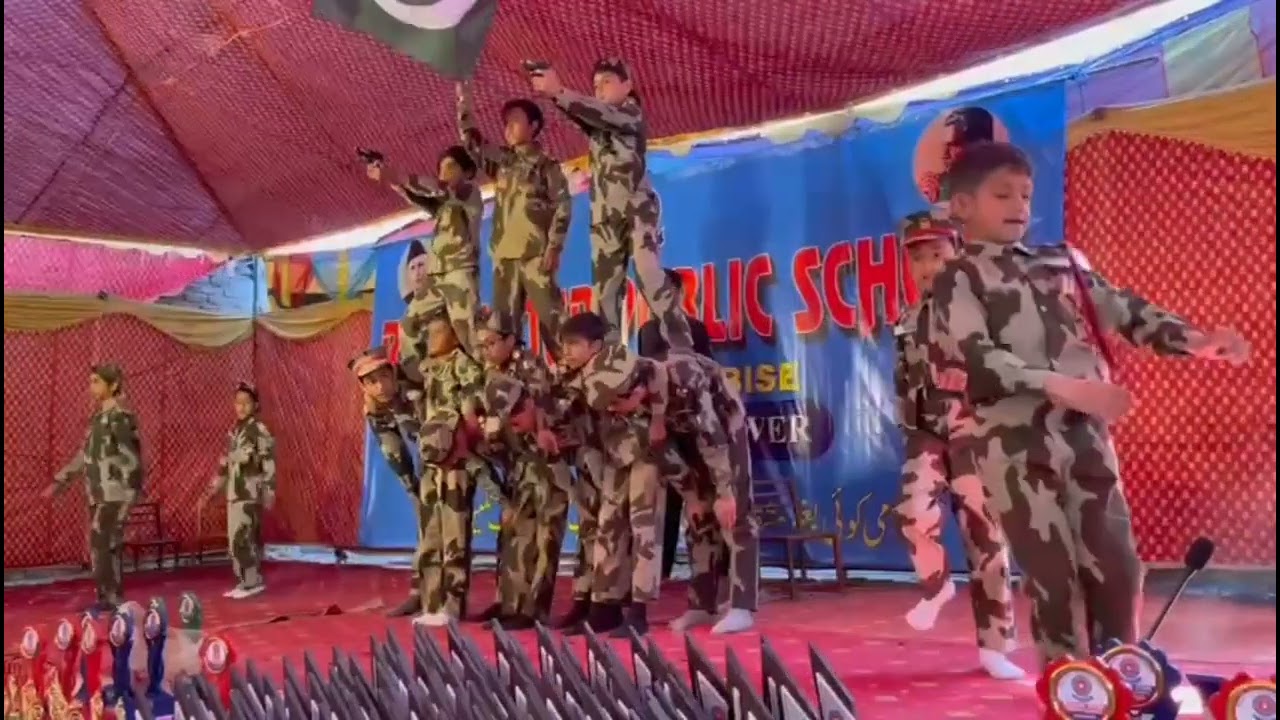 Commando Act preformed by the students of Rising Star Public School