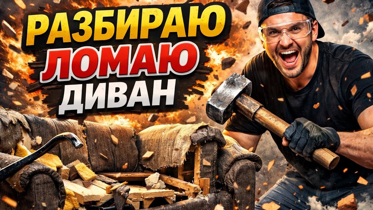 Поиск металлолома, вывоз мусора и что ценного в диване?