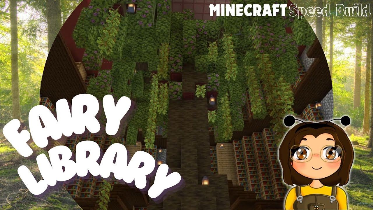 Building a Fairy Library | Minecraft Speed Build