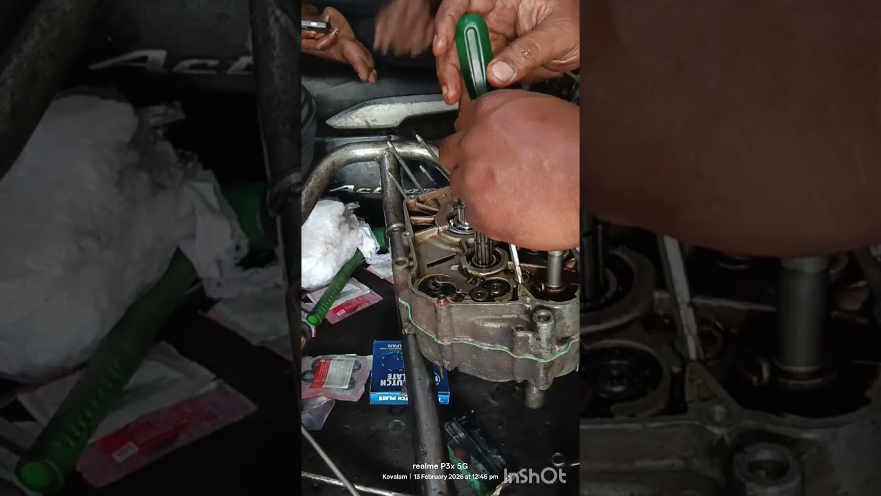 Splendor Plus bs4 full engine fitting full video #automobile #splendor #mechanic #viral #https 