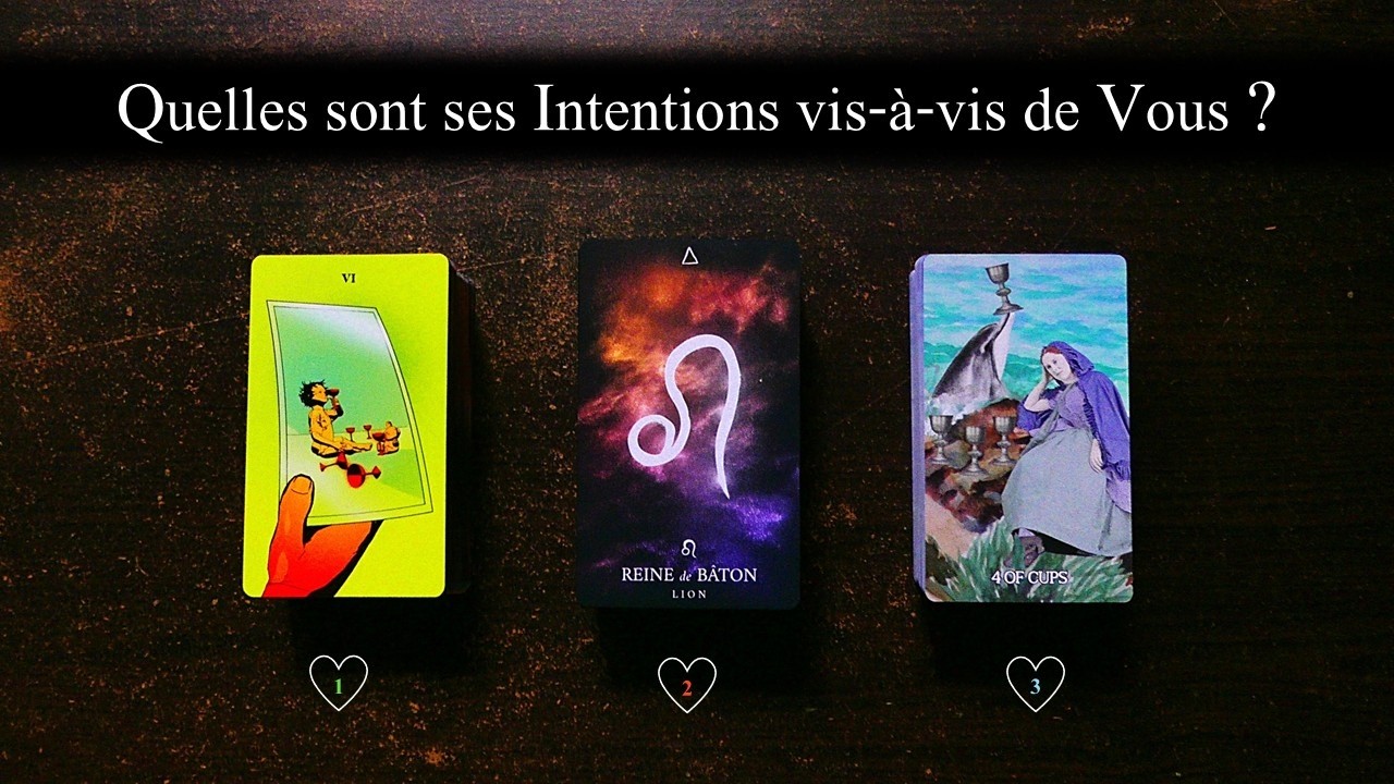 Quelles sont ses Intentions vis-à-vis de Vous ? - Tirage à 3 choix💚🧡🩵