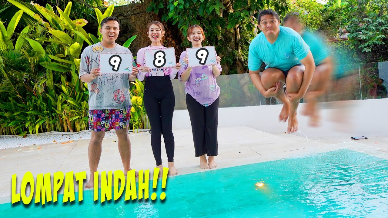 LOMPAT INDAH KE KOLAM RENANG!! SIAPA YANG PALING BAGUS??
