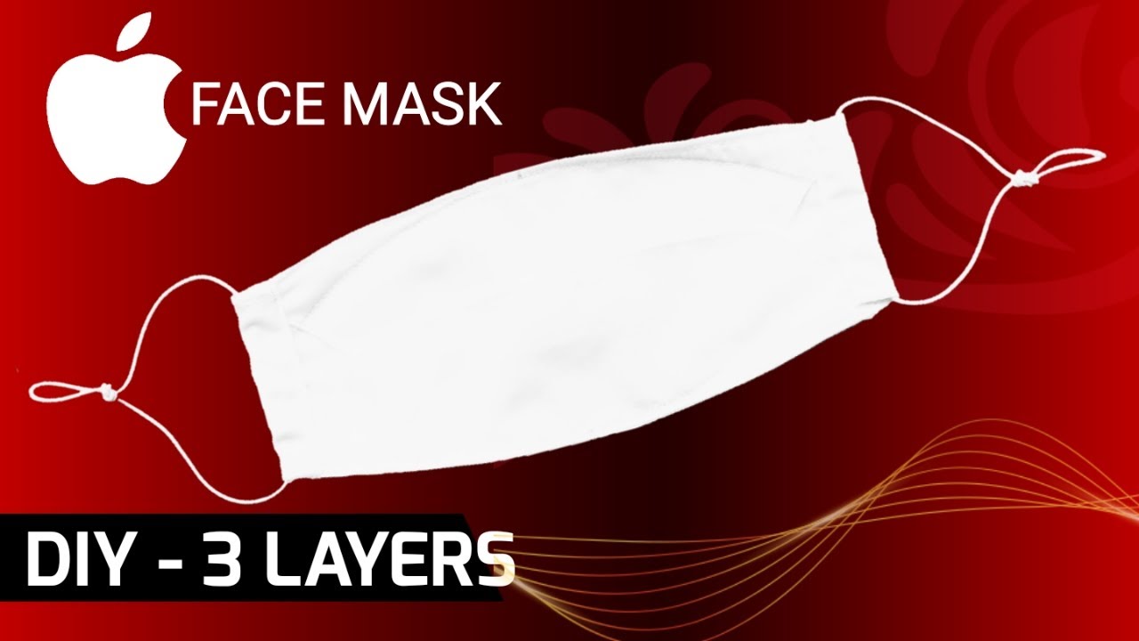 🍎How to sew Apple Face Mask 🍎 how to make apple face mask at home | Face Mask sewing tutorial