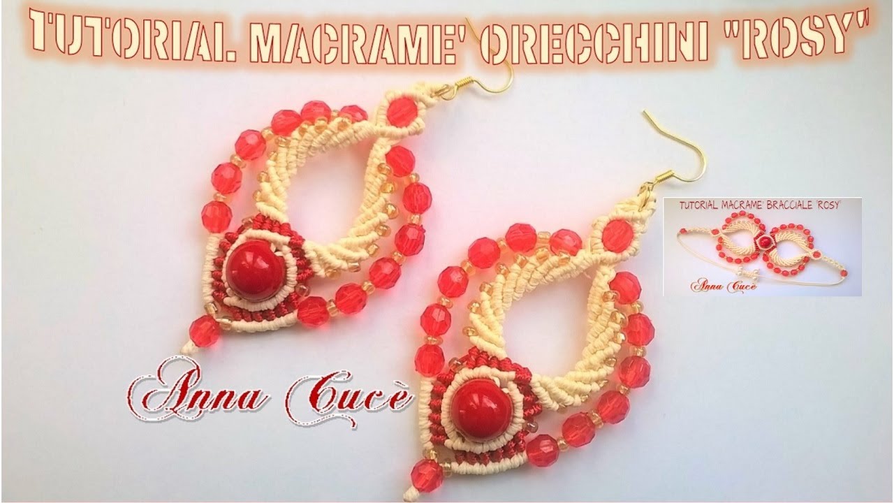 Tutorial macramè orecchini 