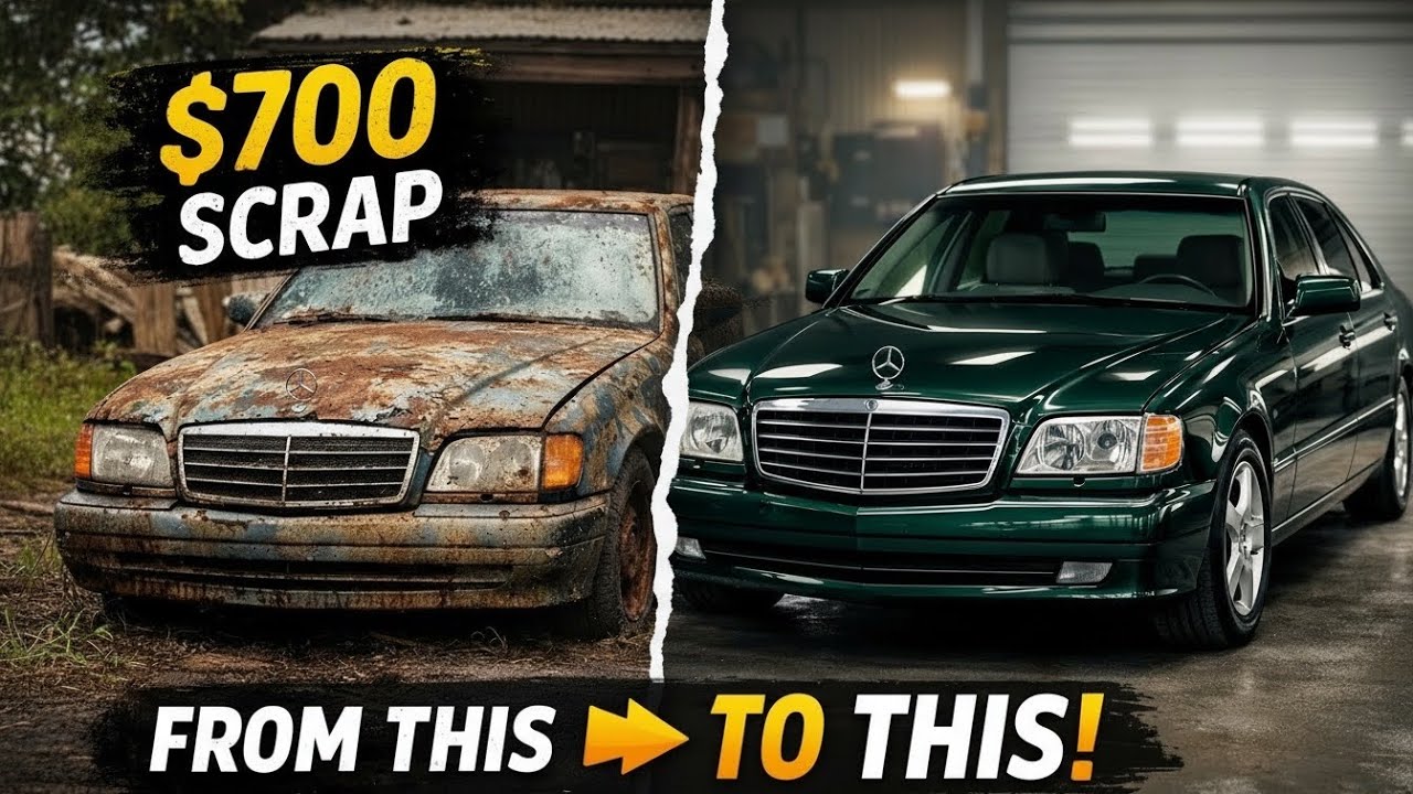 I Bought This Abandoned Luxury Car for $700… The Restoration Will Shock You