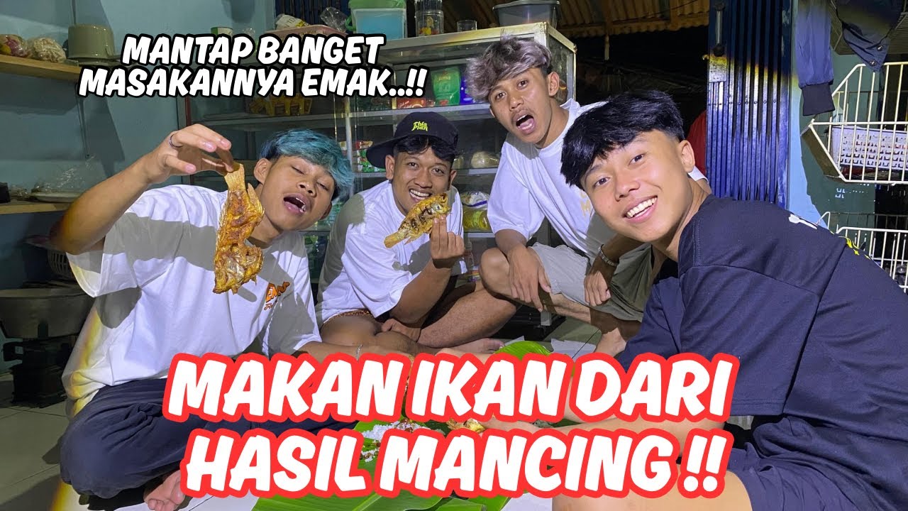 HABIS MANCING IKANNYA KITA GORENG !! Perut jadi kenyang semua