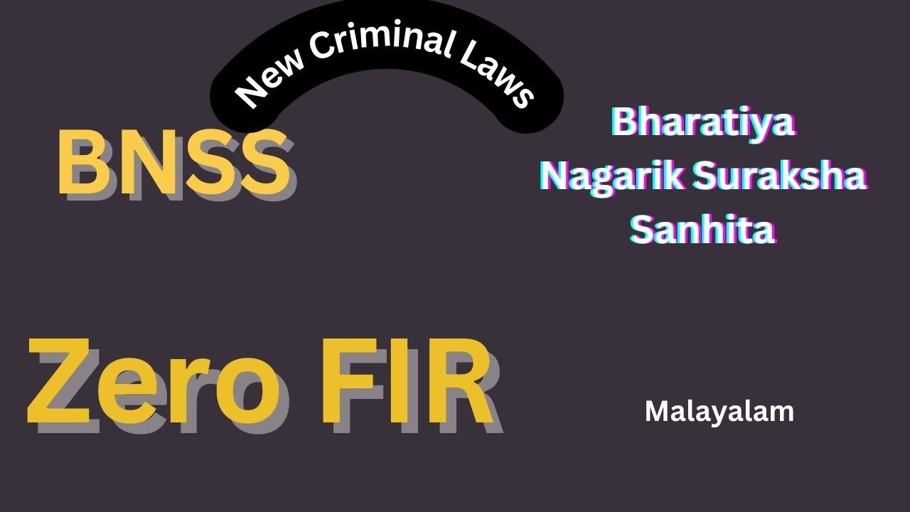 BNSS in Malayalam/ BNSS vs. CrPC / Definitions/ New Criminal Laws in Malayalam