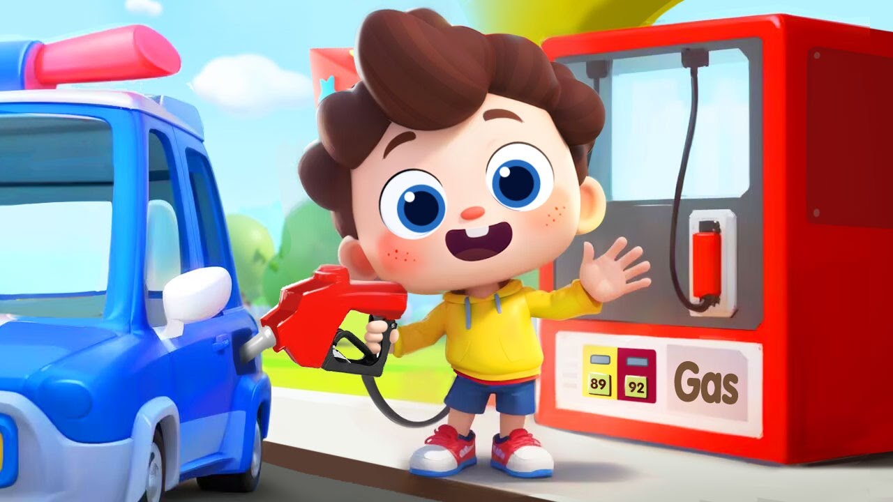 Police Car is out of Gas🚔| Fire Truck, Ambulance + More Kids Songs | Neo's World | BabyBus