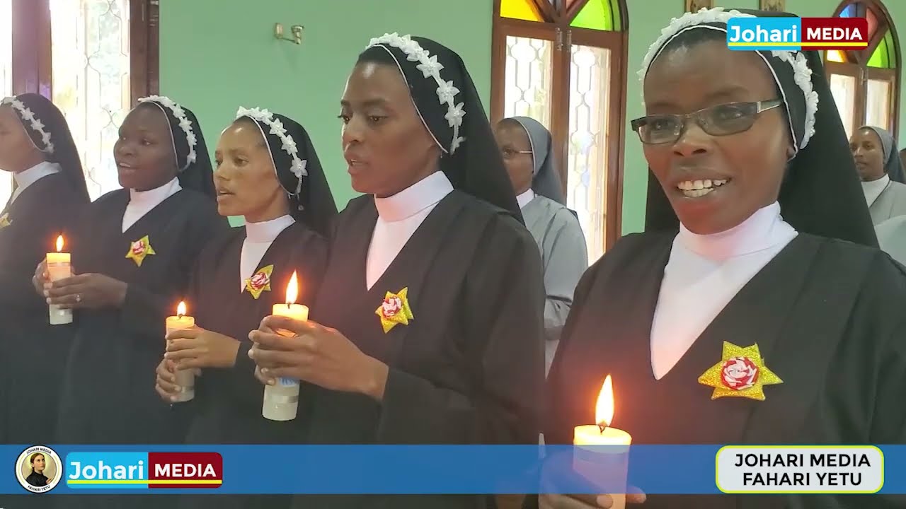 MISA TAKATIFU YA NADHIRI ZA KWANZA MASISTA WA MISIONARI WA MOYO MTAKATIFU WA YESU NA MARIA SINGIDA. 