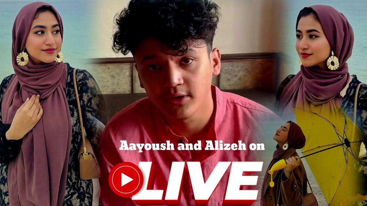 Aayoush and Alizeh / Romantic Moment on Live Feb 12 👩‍❤️‍👨 #aayoushsinghthakuri #alizehjamali