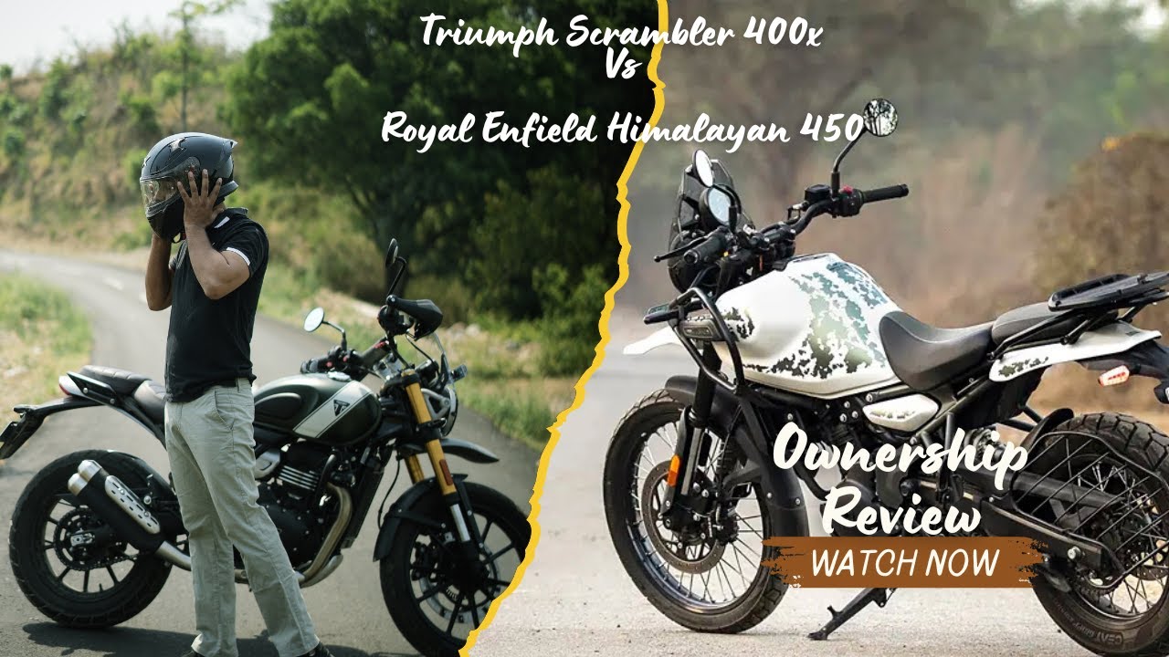 Royal Enfield Himalayan 450 VS Triumph scrambler 400x Ownership Review #royalenfield #triumphindia