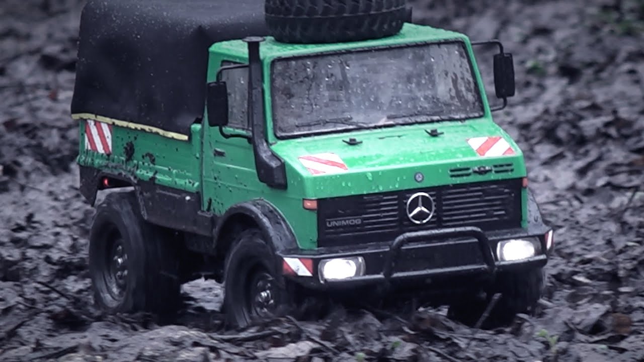 Tamiya CC-01 UNIMOG 425 on a Wet'n'Filthy Mission