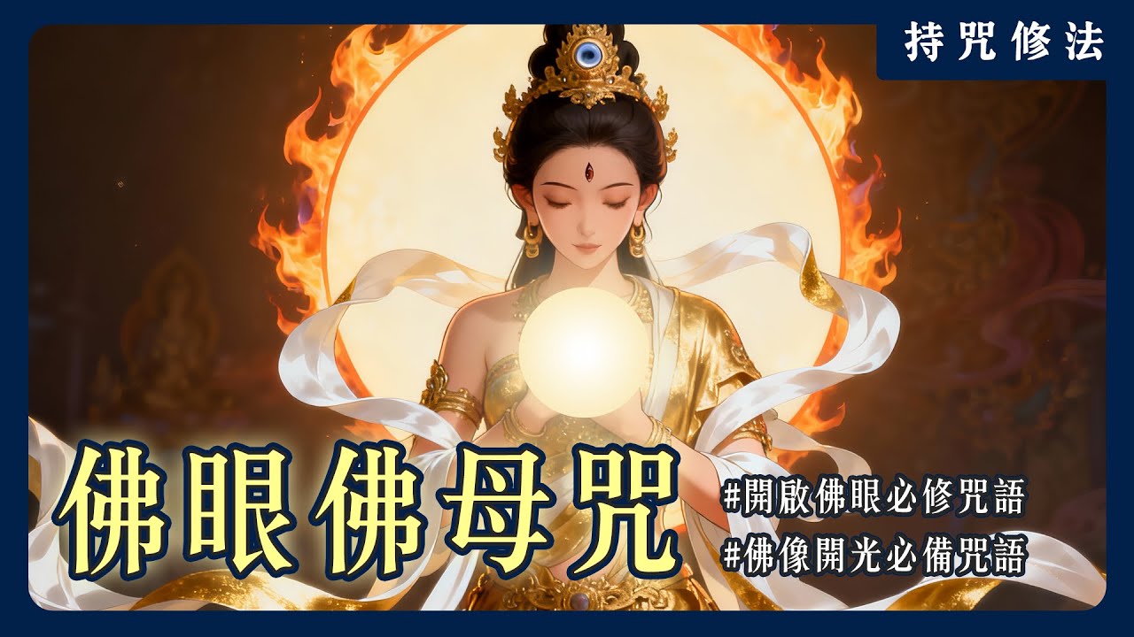 不只是現代人穩定身心的最佳捷徑，《佛眼佛母咒》也是開光必用咒語！｜持咒修法系列